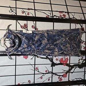 Lauren Ralph Lauren‎ Indigo Floral Sleeveless Dress